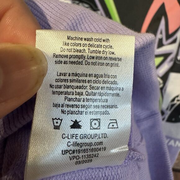 Invader Zim Hoodie S Purple Long Sleeve I Want Tacos Nickelodeon Double Sided - Picture 10 of 10